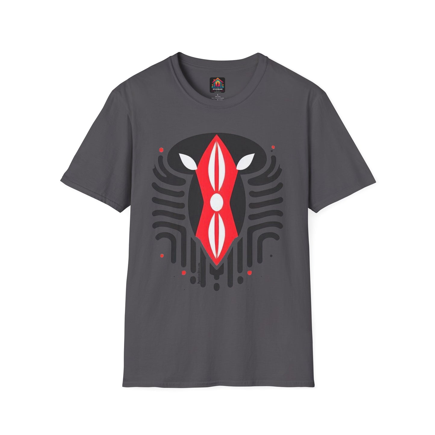 Kenyan Abstract  Shield  Unisex Softstyle T-Shirt