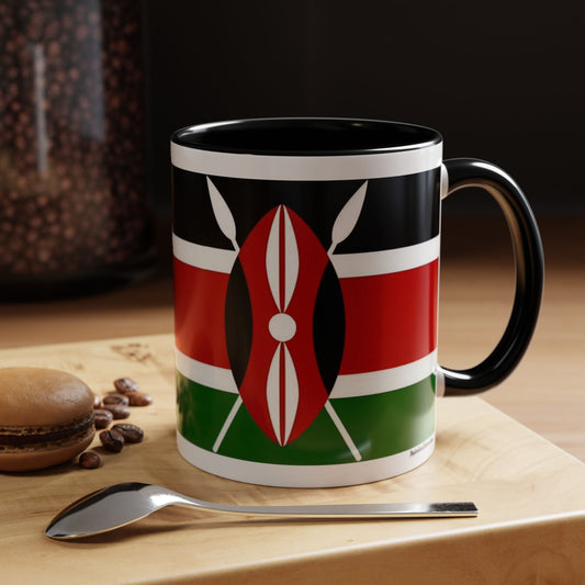 Kenyan Flag Accent Coffee Mug | 11oz & 15oz