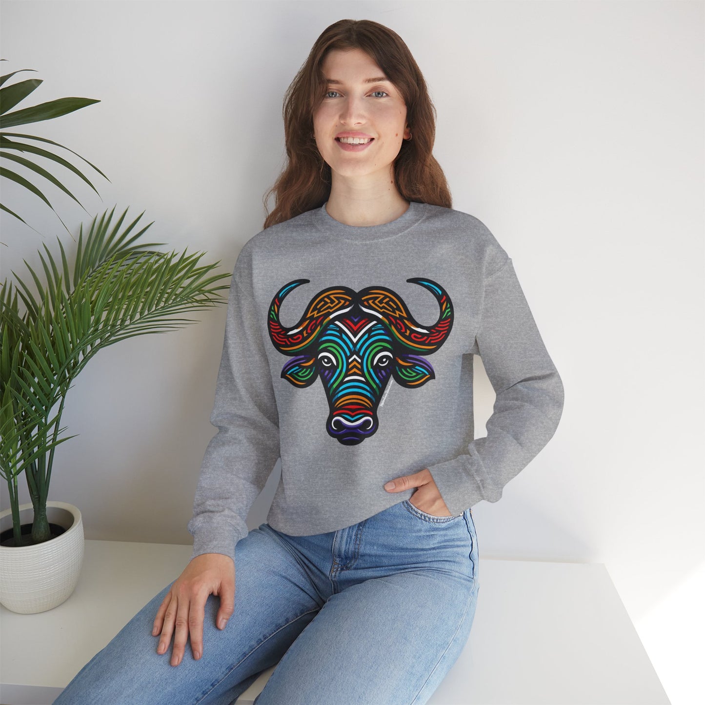 Buffalo African Bead Unisex Sweatshirt
