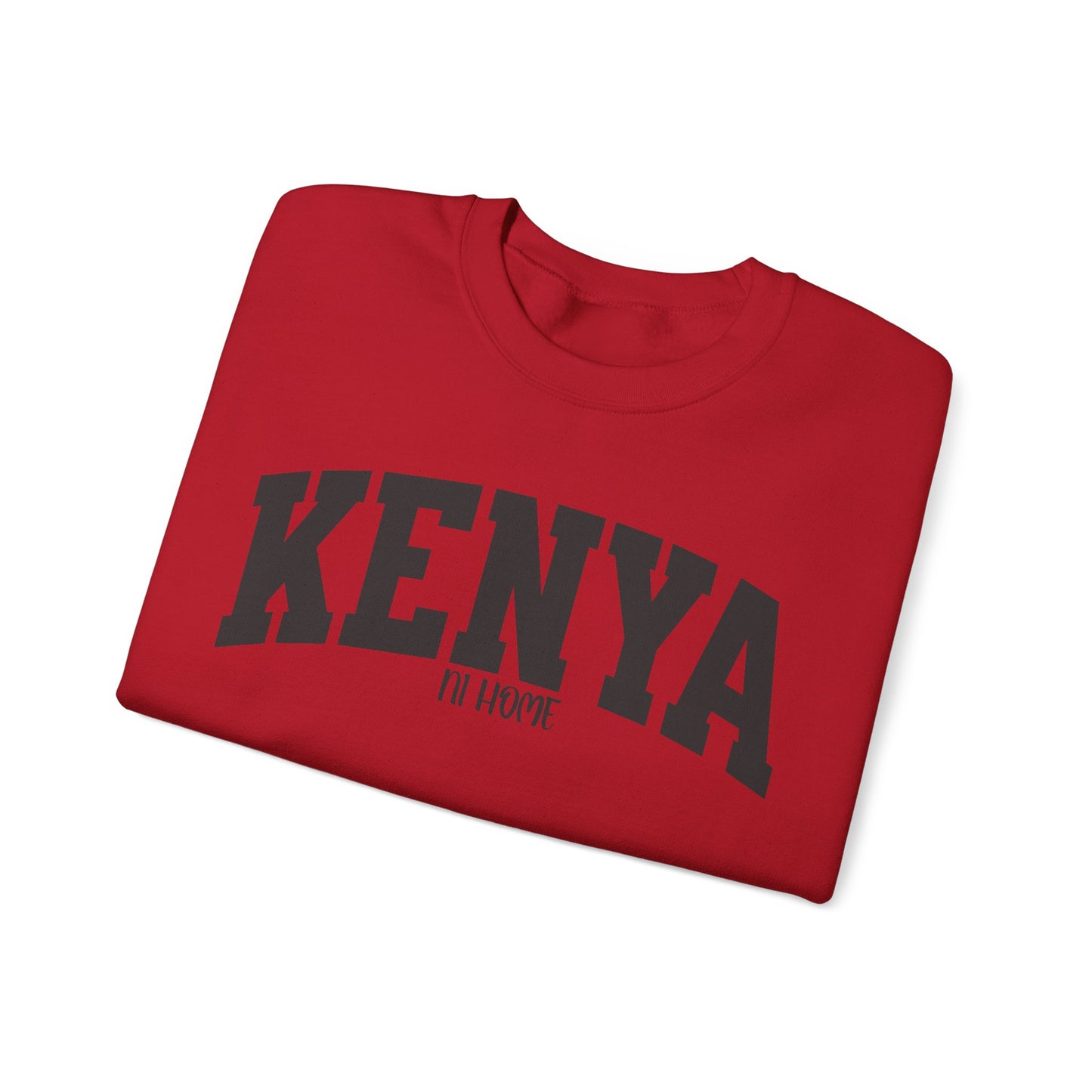 Kenya Campus Crewneck Sweatshirt — Vintage Collegiate Kenya Pullover
