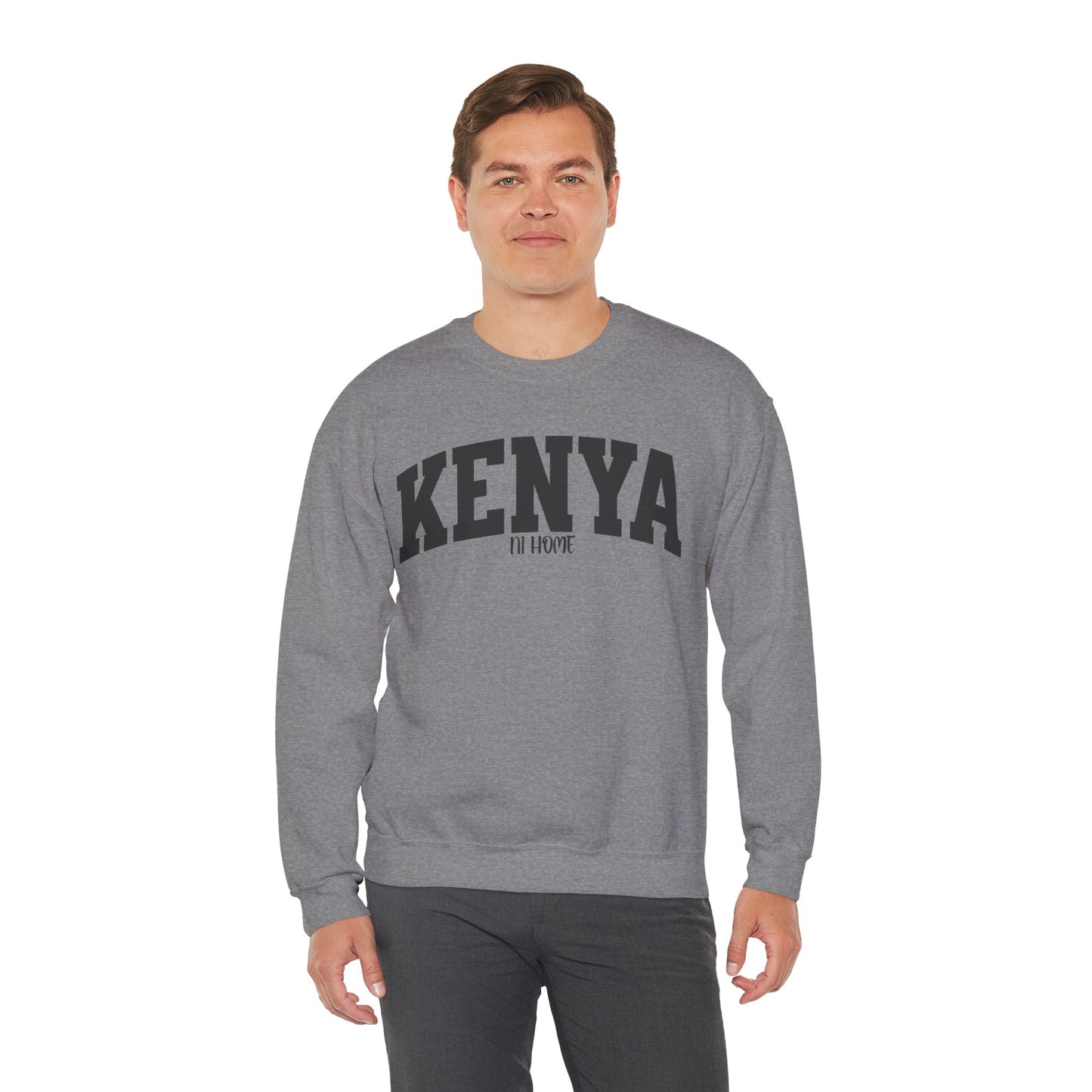 Kenya Campus Crewneck Sweatshirt — Vintage Collegiate Kenya Pullover