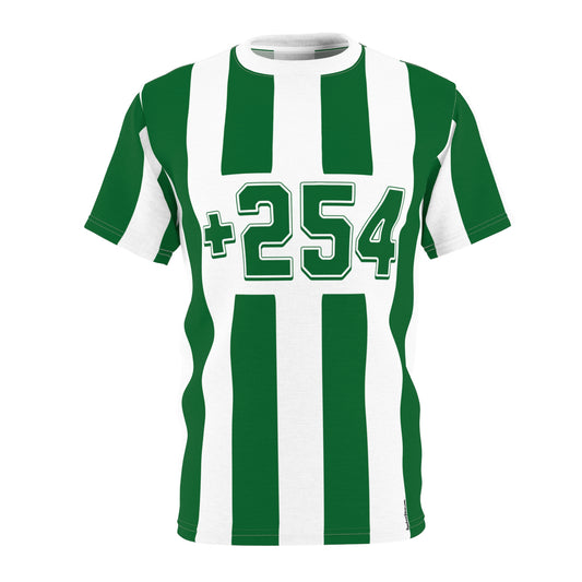 Soccer Jersey Tee - +254 Kenya Striped Design