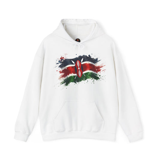 Painted Kenyan Flag Hoodie