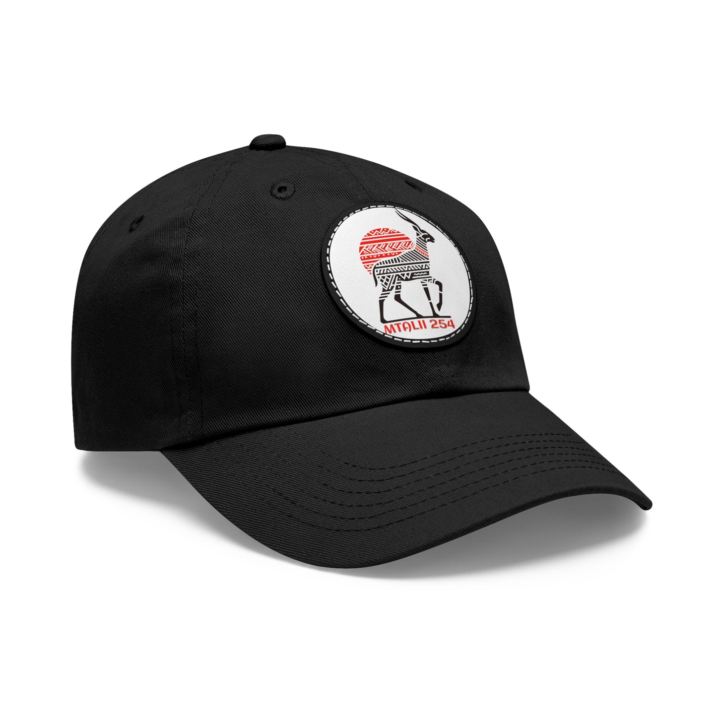 Black Impala Matali Traveler on a Leather Patch, Casual Unisex Baseball Cap
