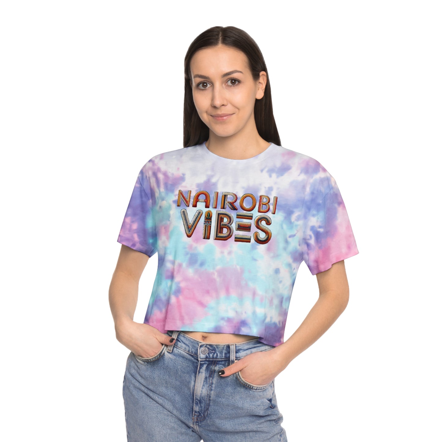 Nairobi Vibes Tie-Dye Crop Tee