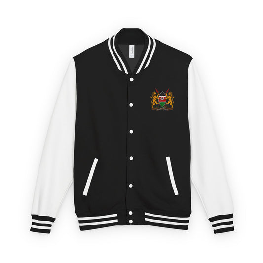 Letterman Jacket with Kenyan Coat of Arms — Retro Varsity