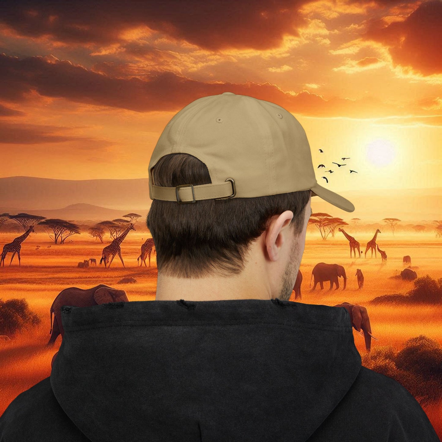 Kenya Inverted Embroidered Cap in Multi-Color