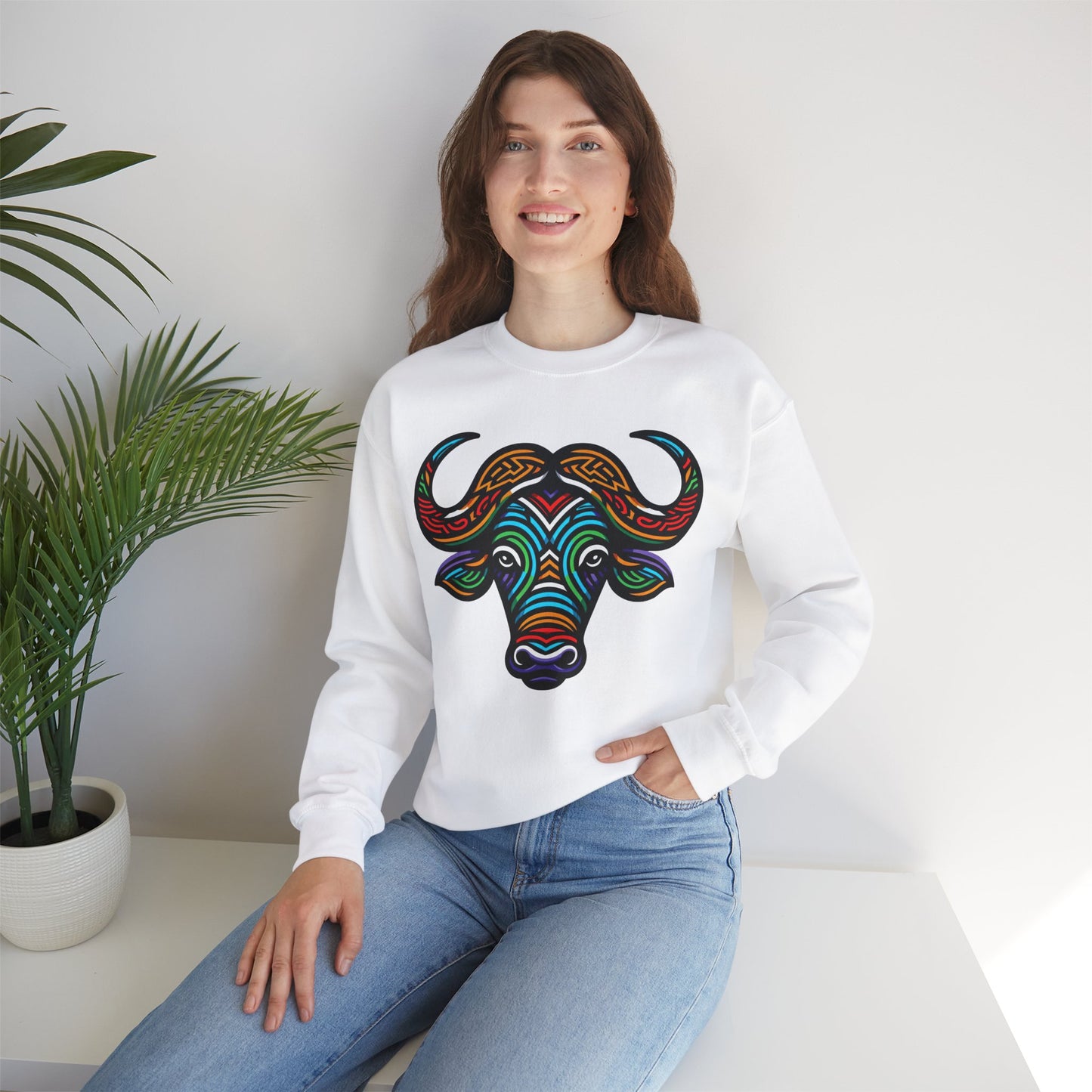 Buffalo African Bead Unisex Sweatshirt