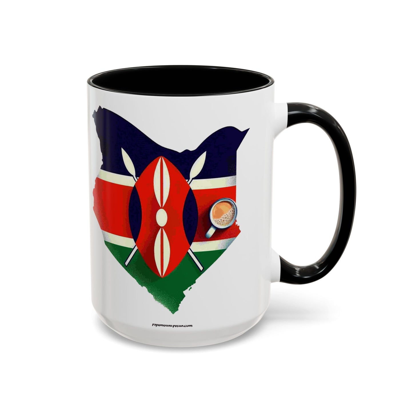 Kenyan Flag Map Coffee Mug | 11oz & 15oz