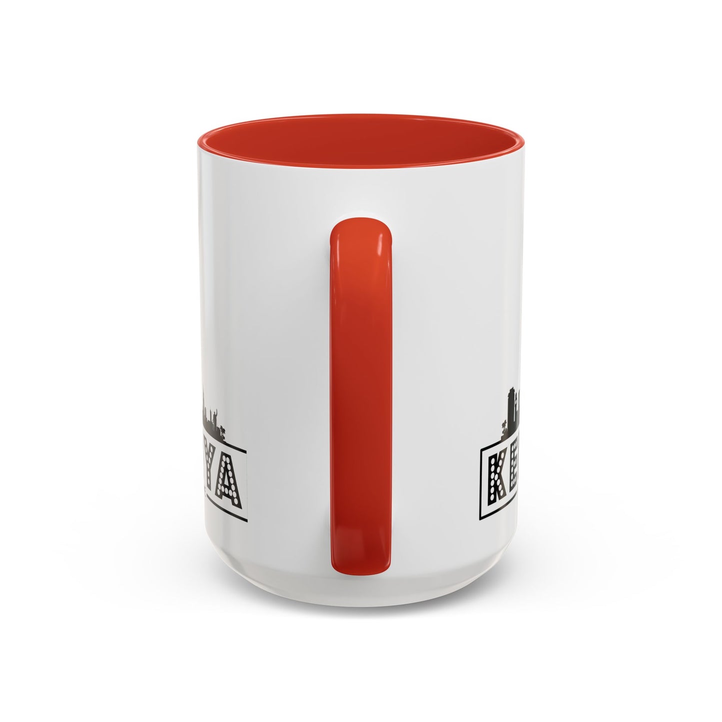 Black Kenyan Flag Map Coffee Mug | 11oz & 15oz