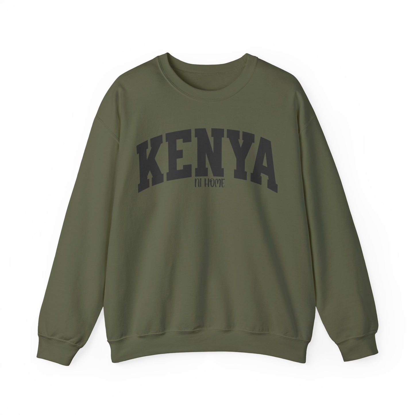 Kenya Campus Crewneck Sweatshirt — Vintage Collegiate Kenya Pullover