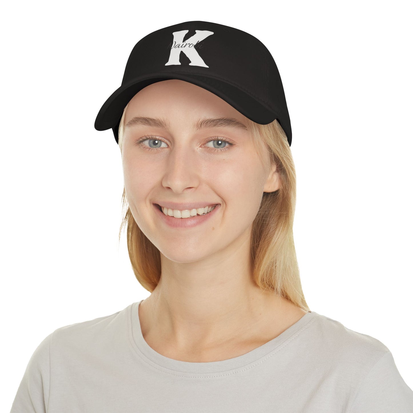 Black with White "K" Nairobi Baseball Cap