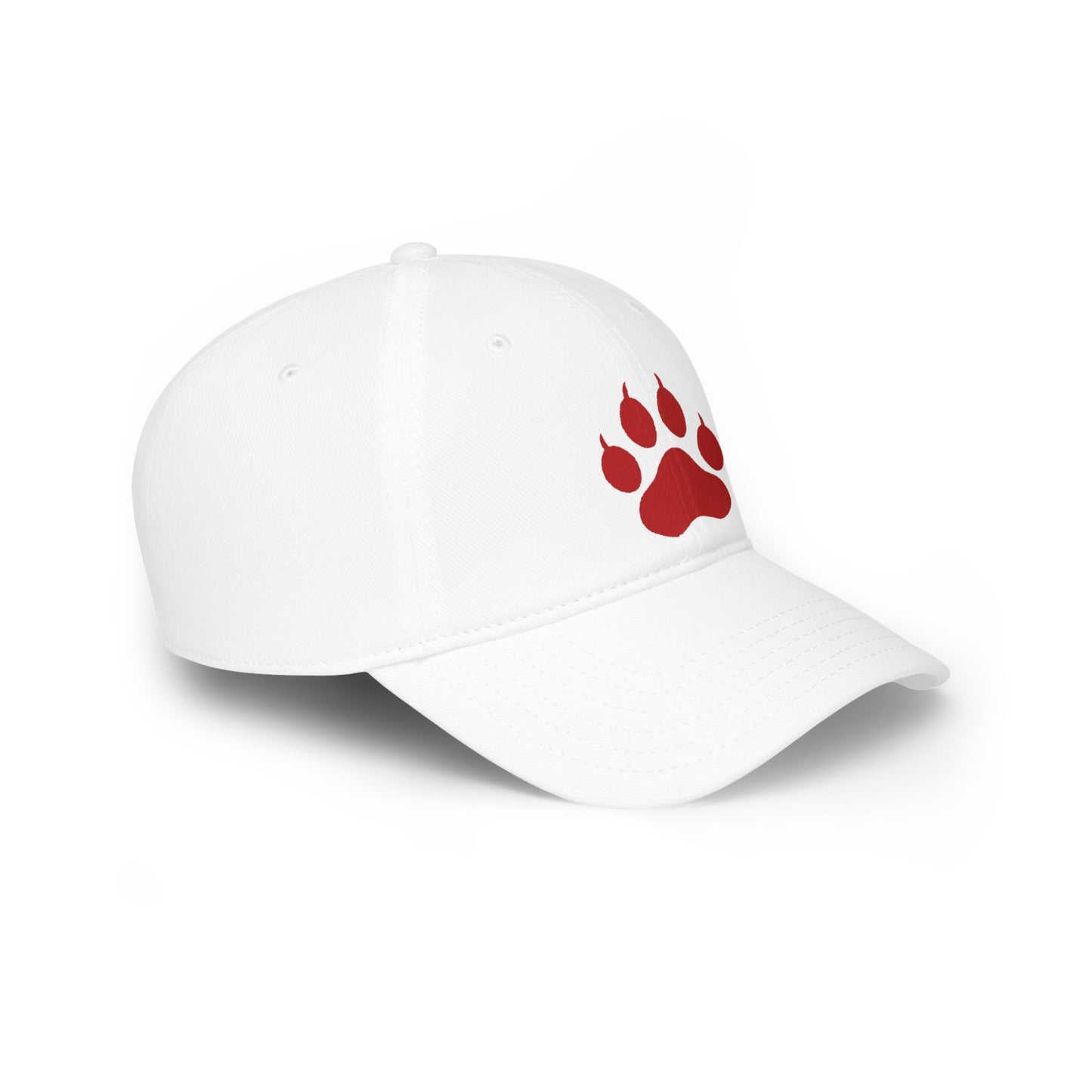 Red Paw Print Baseball Cap