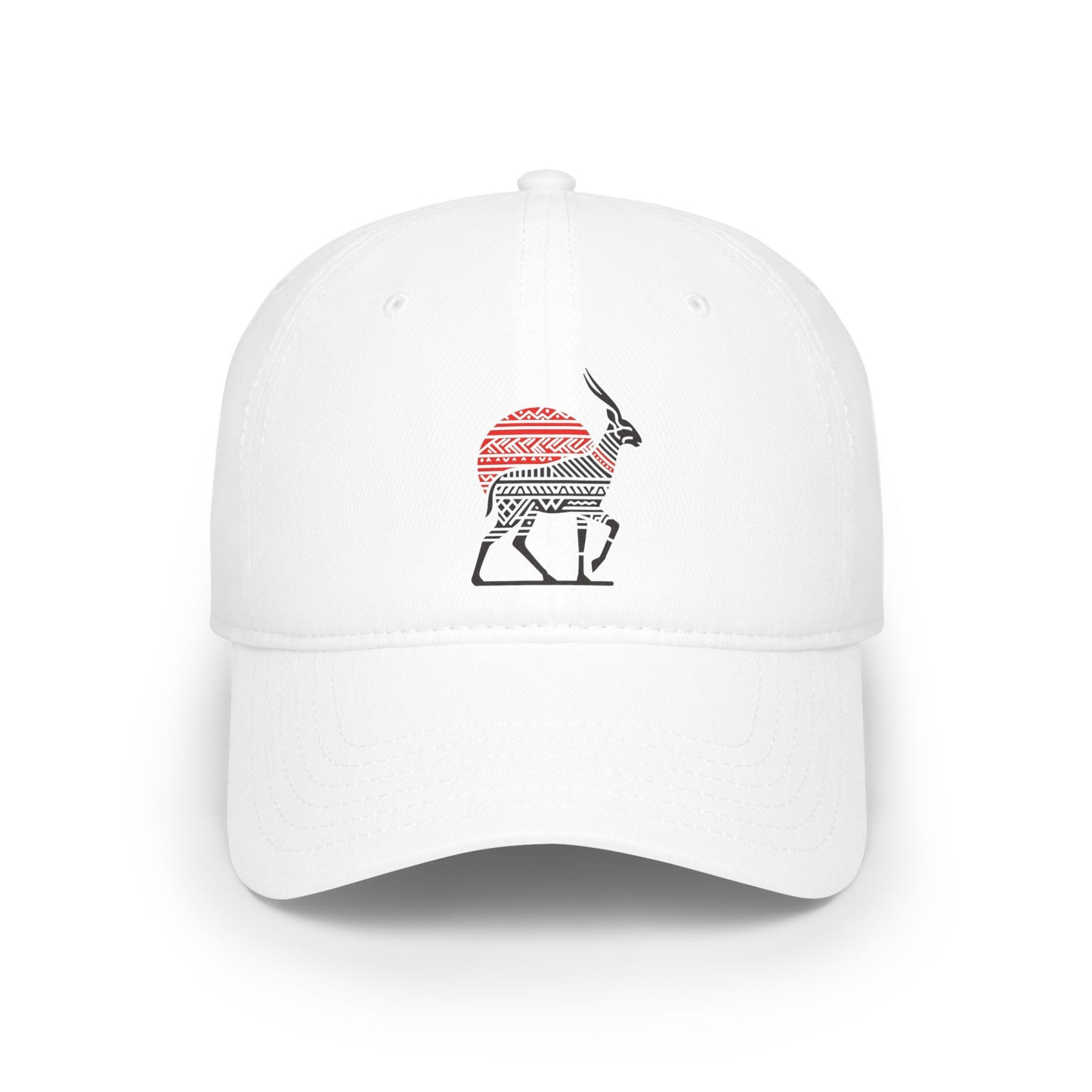 Impala Traveler White Baseball Cap — Low Profile Safari Hat