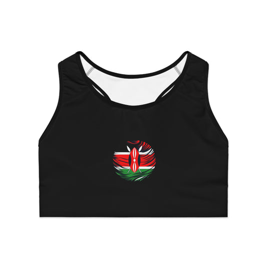 Kenya Black Sports Bra