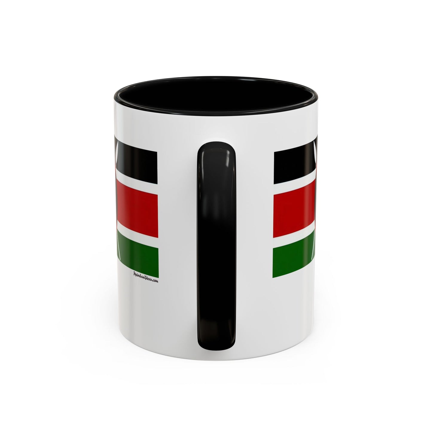 Small Kenyan Flag Accent Coffee Mug