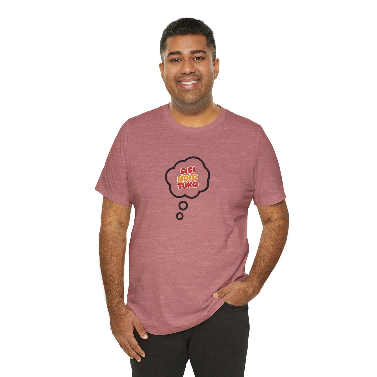 Unisex T-shirt Sisi Ndio Tuko African Print Men Women Tee